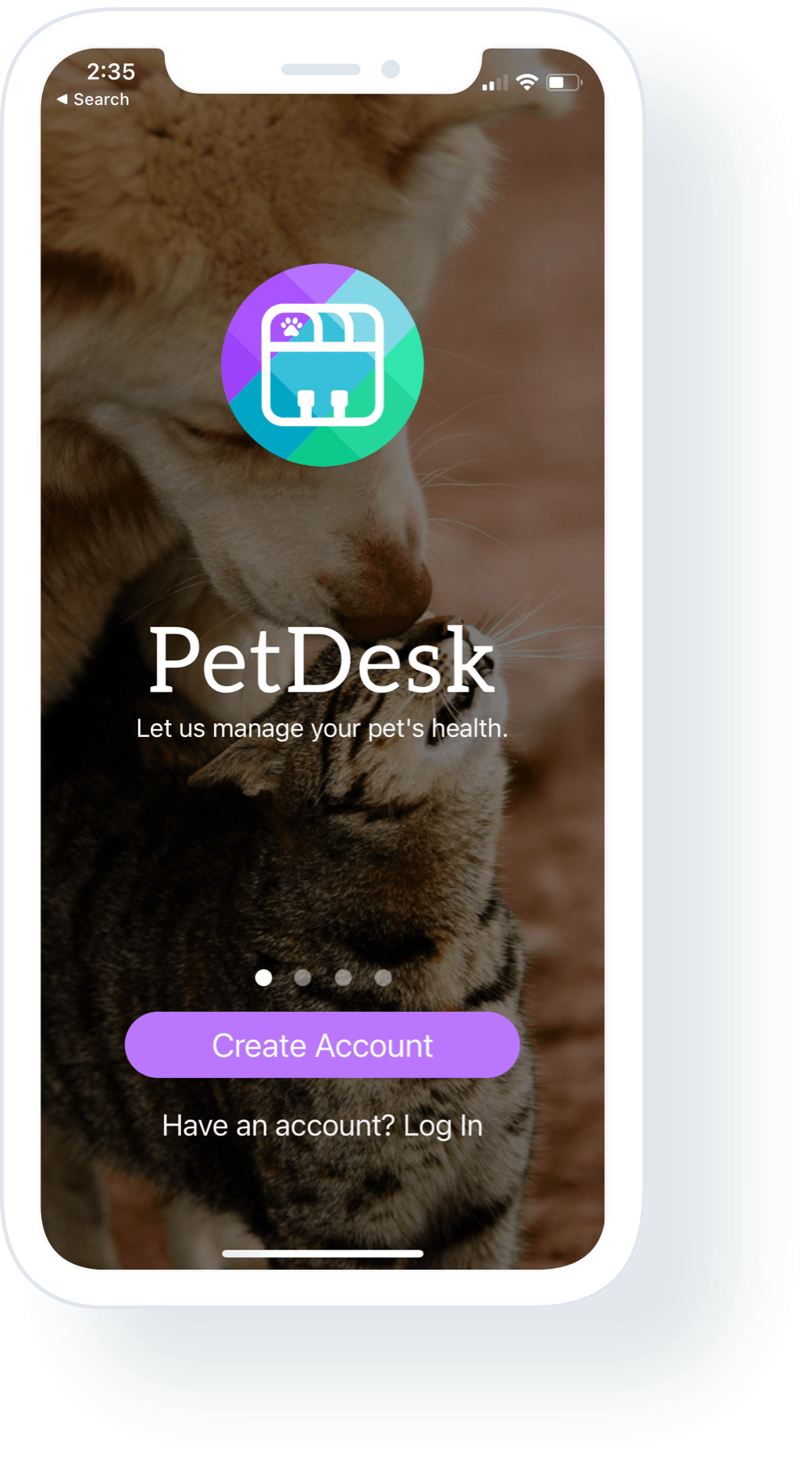 PetDesk-app-splash petdesk app splash
